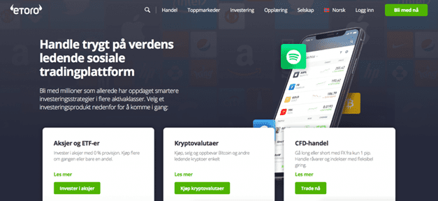Kjøp XRP: Flott guide (%year% oppdatering) 8 Opprett en konto på eToro.