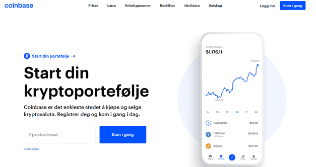Coinbase Anmeldelse: Les våre erfaringer med plattformen